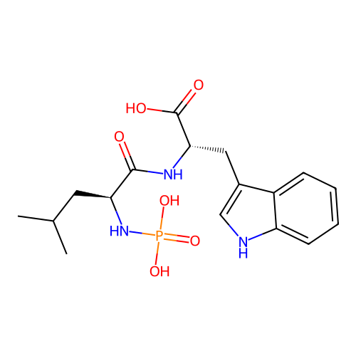 N-Phosphorylleucyltryptophan structure