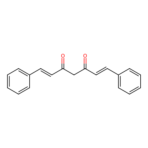 Dicinnamoylmethane structure
