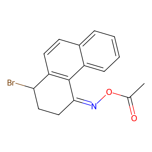 ((1-Bromo-2,3-dihydro-1H-phenanthren-4-ylidene)amino) acetate structure