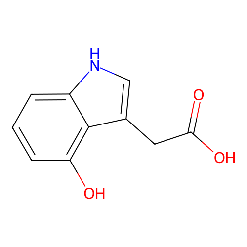 1H-Indole-3-acetic acid, 4-hydroxy- structure