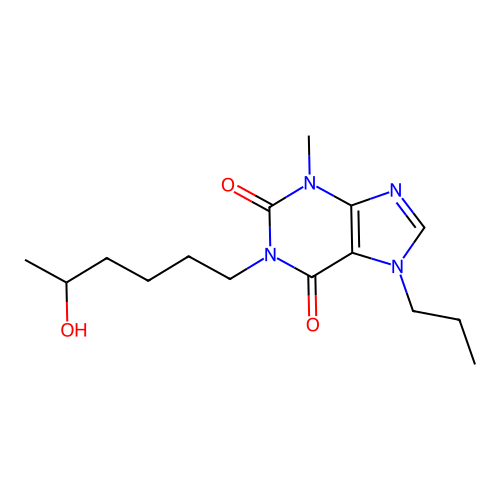 1-(5-Hydroxyhexyl)-3-methyl-7-propyl-3,7-dihydro-1H-purine-2,6-dione structure