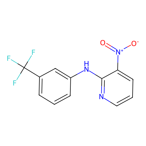 3-Nitro-2-[3-(trifluoromethyl)anilino]pyridine structure