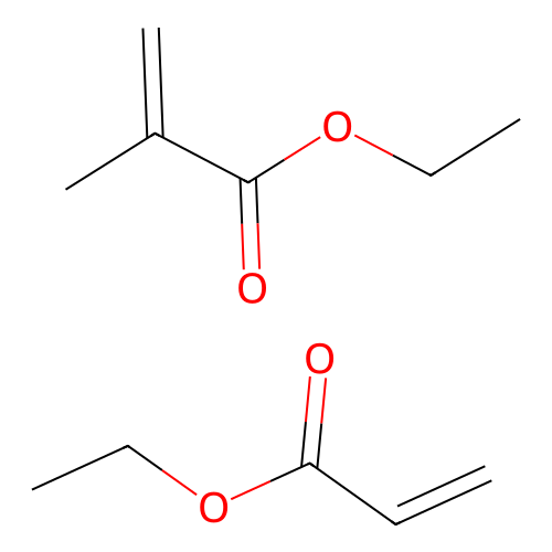 Ethyl 2-methylprop-2-enoate--ethyl prop-2-enoate (1/1) structure