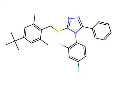 N-(5-{4-nitrophenyl}-1,3,4-thiadiazol-2-yl)-2-thiophenecarboxamide structure