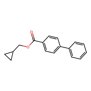 Cyclopropylmethyl 4-phenylbenzoate structure