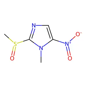 1-Methyl-2-(methylsulfinyl)-5-nitro-1H-imidazole structure