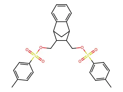 (1,2,3,4-Tetrahydro-1,4-methanonaphthalene-2,3-diyl)bis(methylene) bis(4-methylbenzene-1-sulfonate) structure