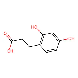 2,4-Dihydroxybenzenepropanoic acid structure