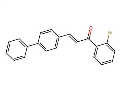 1-(2-Bromophenyl)-3-(4-phenylphenyl)prop-2-en-1-one structure