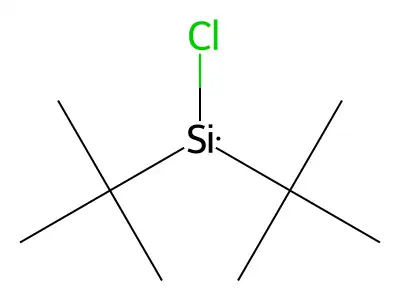 Ditert-butyl(chloro)silane structure