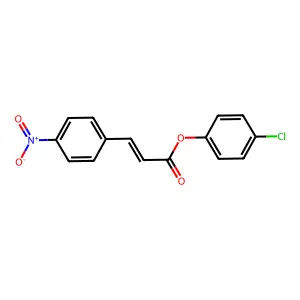 (4-Chlorophenyl) 3-(4-nitrophenyl)prop-2-enoate structure
