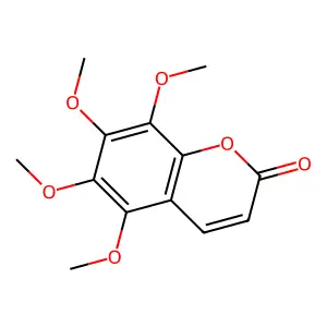5,6,7,8-Tetramethoxycoumarin structure