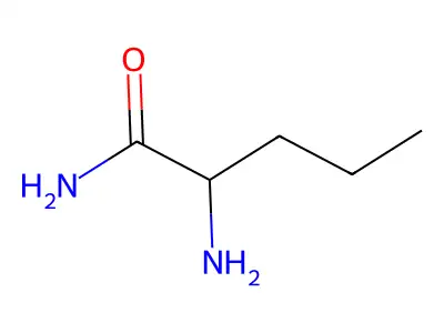 (2S)-2-aminopentanamide structure