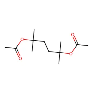 2,5-Hexanediol, 2,5-dimethyl-, 2,5-diacetate structure