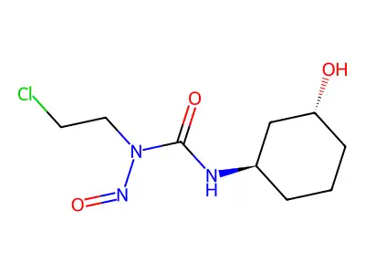 Urea, 1-(2-chloroethyl)-3-(3-hydroxycyclohexyl)-1-nitroso-, (E)- structure