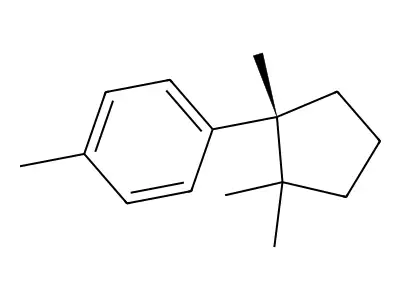 1-Methyl-4-(1,2,2-trimethylcyclopentyl)benzene structure