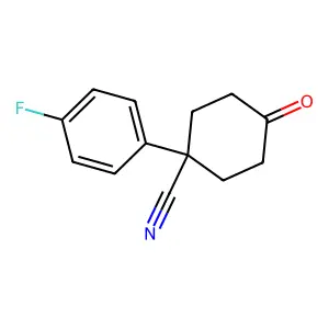 1-(4-氟苯基)-4-氧代环己甲腈 structure
