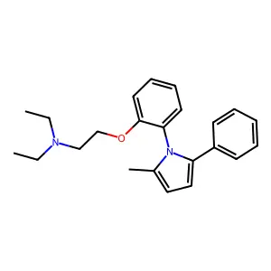 N,N-Diethyl-2-(2-(2-methyl-5-phenyl-1H-pyrrol-1-yl)phenoxy)ethanamine structure
