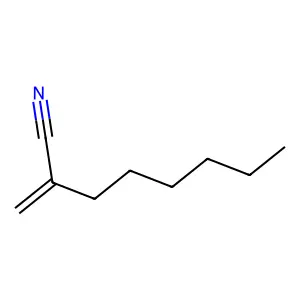Octanenitrile, 2-methylene- structure
