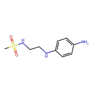 N-(2-((4-aminophenyl)amino)ethyl)methanesulfonamide structure
