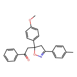 2-[4,5-dihydro-5-3- isoxazol-5-yl]-1-phenylethanone structure