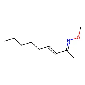 3-Nonen-2-one O-methyl oxime structure