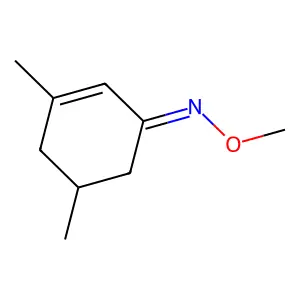 3,5-Dimethyl-2-cyclohexen-1-one O-methyl oxime structure