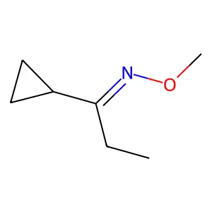 1-Cyclopropyl-1-propanone O-methyl oxime structure