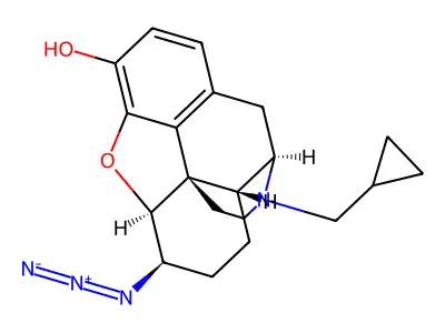 N-Cyclopropylmethylnorazidomorphine structure