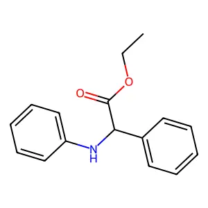 Phenyl-phenylamino-acetic acid ethyl ester structure