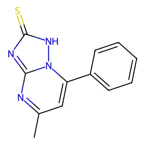 5-Methyl-7-phenyl-[1,2,4]triazolo[1,5-a]pyrimidine-2(1H)-thione structure