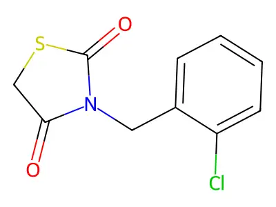 3-[(2-Chlorophenyl)methyl]-1,3-thiazolidine-2,4-dione structure