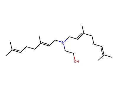 2-[Bis(3,7-dimethylocta-2,6-dien-1-yl)amino]ethan-1-ol structure