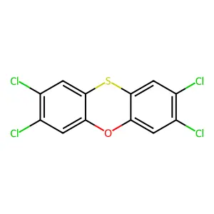 2,3,7,8-Tetrachlorophenoxathiine structure
