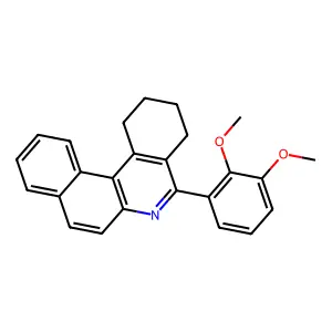 5-(2,3-Dimethoxyphenyl)-1,2,3,4-tetrahydrobenzo[a]phenanthridine structure