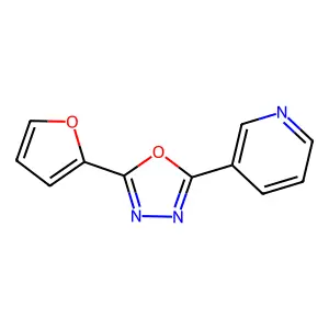 3-(5-Furan-2-yl-[1,3,4]oxadiazol-2-yl)-pyridine structure