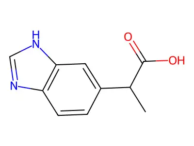 2-(1H-Benzo[d]imidazol-6-yl)propanoic acid structure
