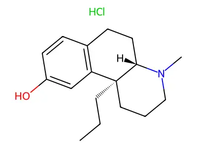 Benzo(f)quinolin-9-ol, 1,2,3,4,4a,5,6,10b-octahydro-4-methyl-10b-propyl-, hydrochloride, trans- structure