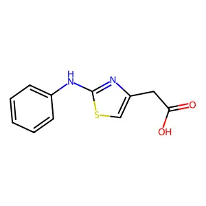 (2-Phenylamino-thiazol-4-yl)-acetic acid structure