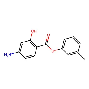 (3-Methylphenyl) 4-amino-2-hydroxybenzoate structure