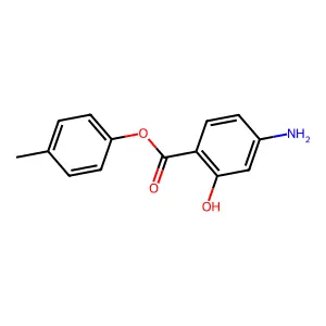 Para-tolyl 4-aminosalicylate structure
