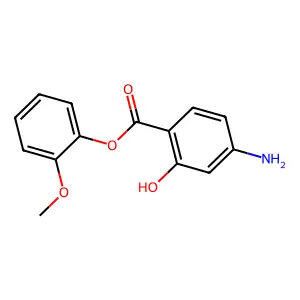2-Meo phenyl 4-aminosalicylate structure