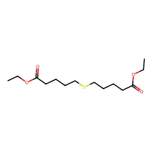 Diethyl 5,5'-sulfanediyldipentanoate structure