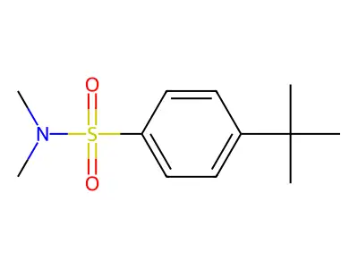 4-tert-butyl-N,N-dimethylbenzenesulfonamide structure