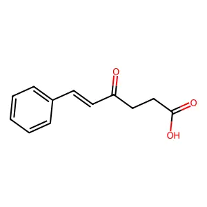 (E)-4-oxo-6-phenyl-5-hexenoic acid structure