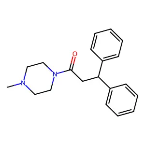 1-(4-Methylpiperazin-1-yl)-3,3-diphenylpropan-1-one structure