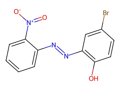 Phenol, 4-bromo-2-[(2-nitrophenyl)azo]- structure