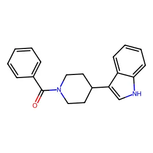 1-benzoyl-4-(1H-indol-3-yl)piperidine structure