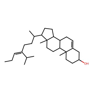 24-Propylidenecholest-5-en-3 beta-ol structure