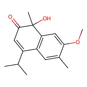 (1R)-1-Hydroxy-7-methoxy-1,6-dimethyl-4-(1-methylethyl)-2(1H)-naphthalenone structure